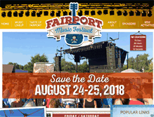 Tablet Screenshot of fairportmusicfestival.com